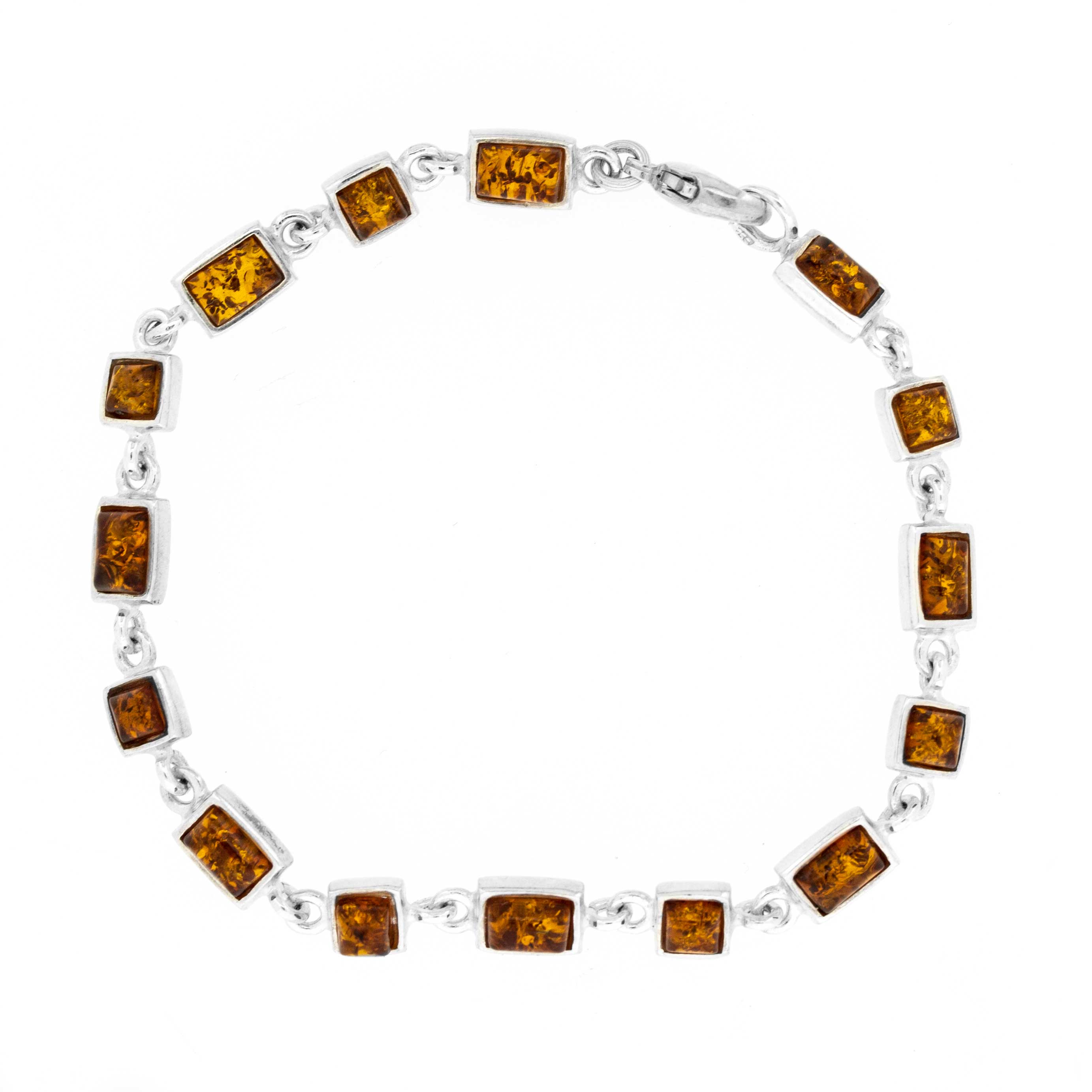 Classic Amber Square and Rectangle Bracelet